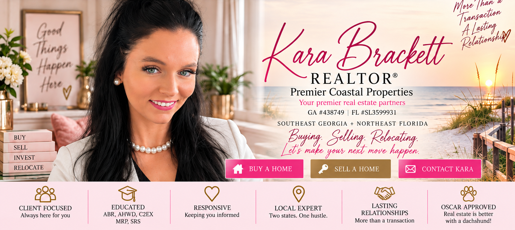 Kara Brackett REALTOR homepage hero